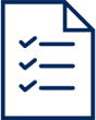 icon image of a sheet of paper with checkboxes